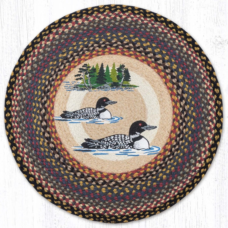Loon Patch Round Rug - Ozark Cabin Décor, LLC