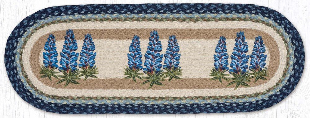 Bluebonnets Oval Table Runner - Ozark Cabin Décor, LLC