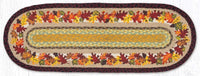 Autumn Wreath Oval Table Runner - Ozark Cabin Décor, LLC