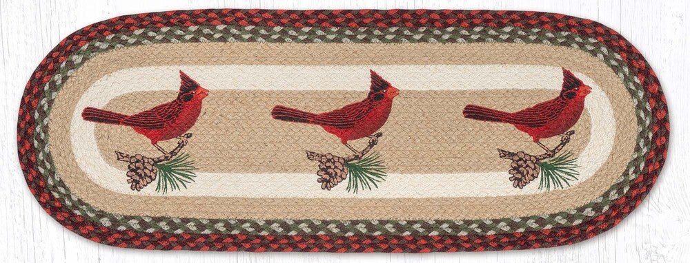 Cardinal Pinecone Jute Runner - Ozark Cabin Décor, LLC