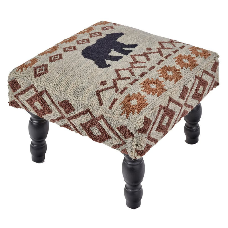 Traveler Hooked Stool - Ozark Cabin Décor, LLC