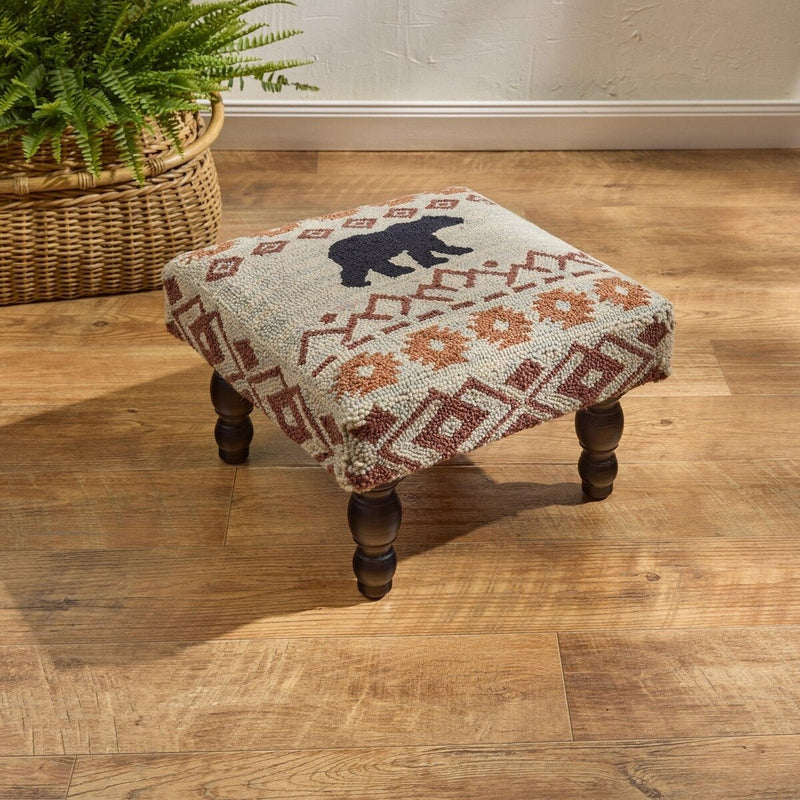 Traveler Hooked Stool - Ozark Cabin Décor, LLC