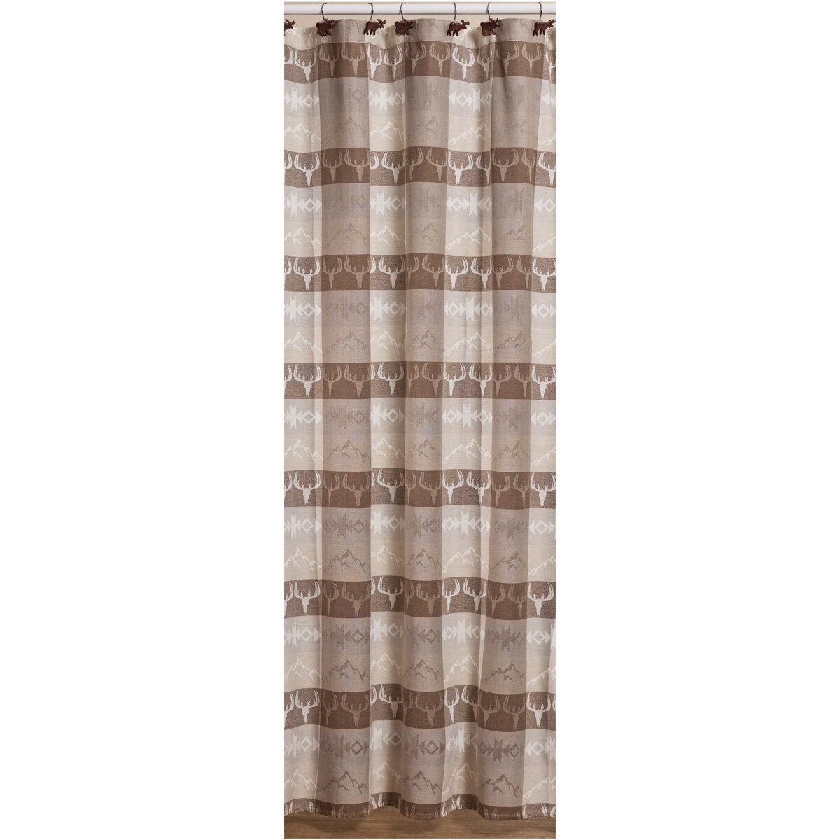 Mountain Refuge Jacquard Shower Curtain - Thumbnail 3