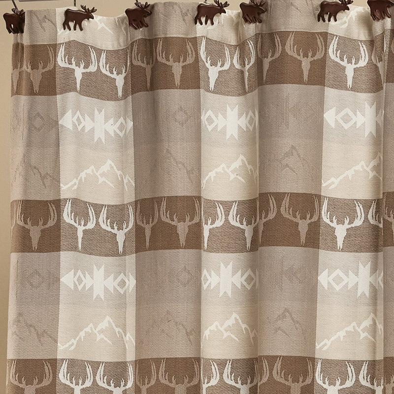 Mountain Refuge Jacquard Shower Curtain