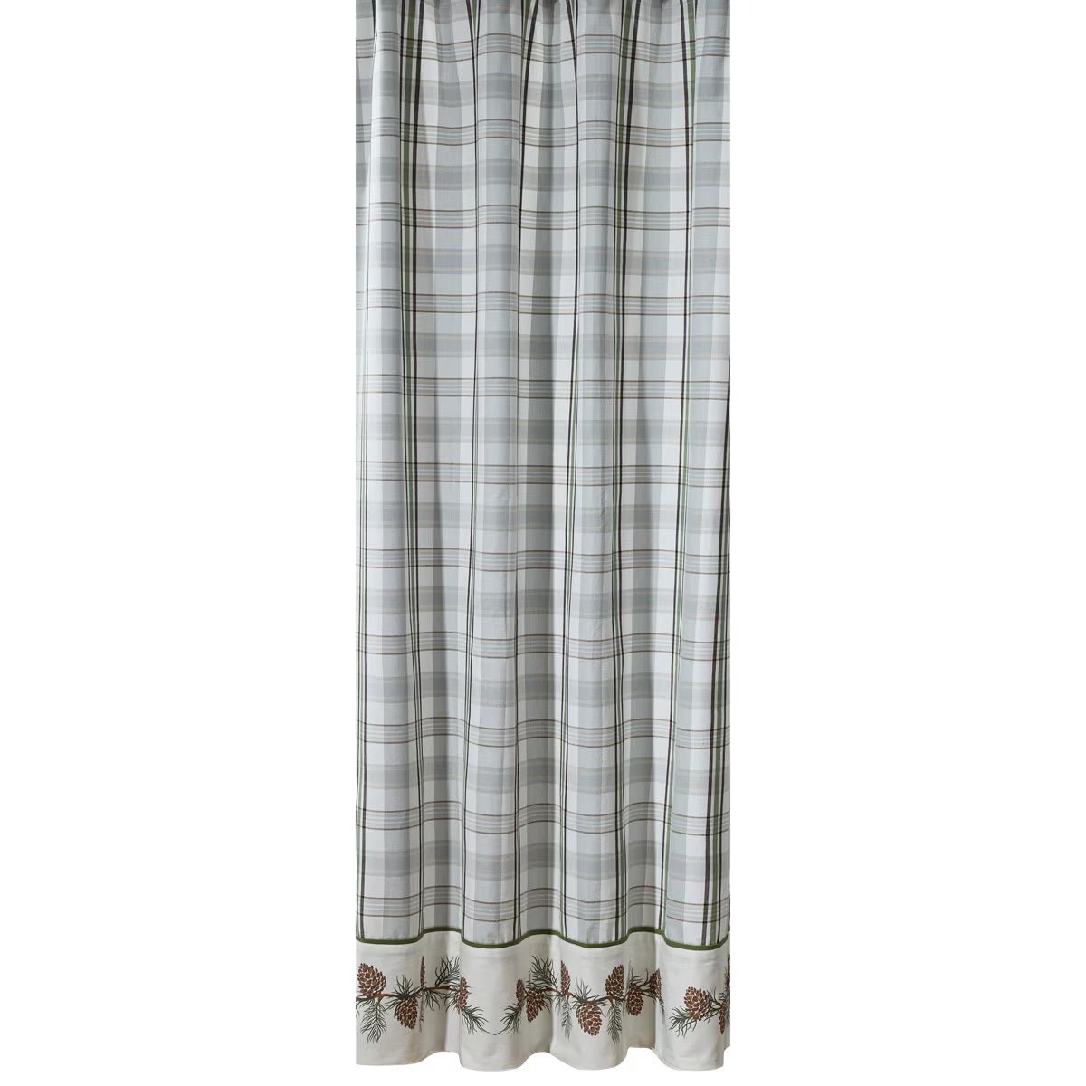 Ponderosa Pine Bordered Shower Curtain - Ozark Cabin Décor, LLC