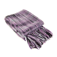 Heritage Woven Throw - Purple - Ozark Cabin Décor, LLC