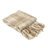 Heritage Woven Throw - Tan - Ozark Cabin Décor, LLC