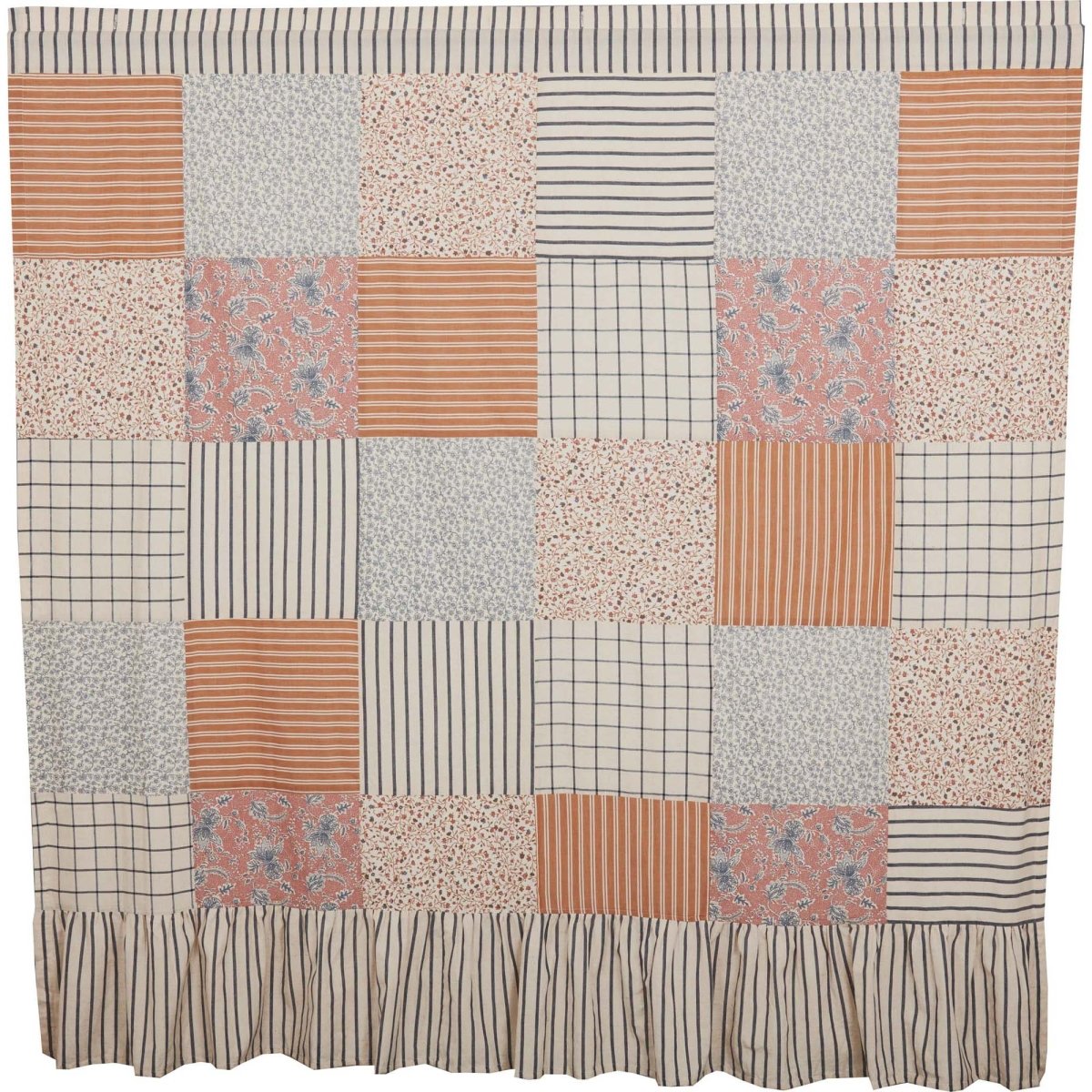 Kaila Patchwork Shower Curtain - Thumbnail 2