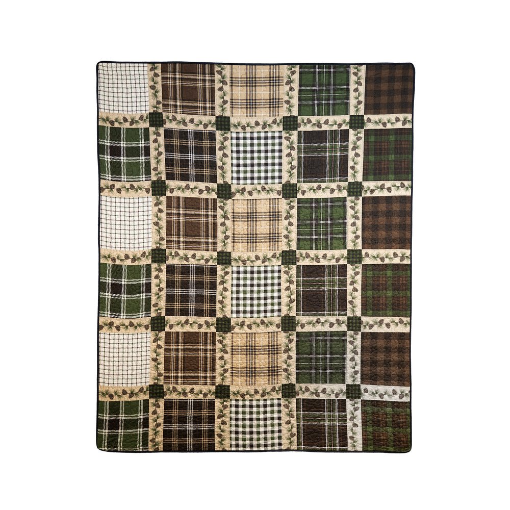 Pine Patch 3-Pc Quilted Set - King - Thumbnail 3