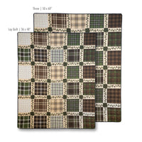 Pine Patch 3 - Pc Quilted Set - Cal King - Ozark Cabin Décor, LLC