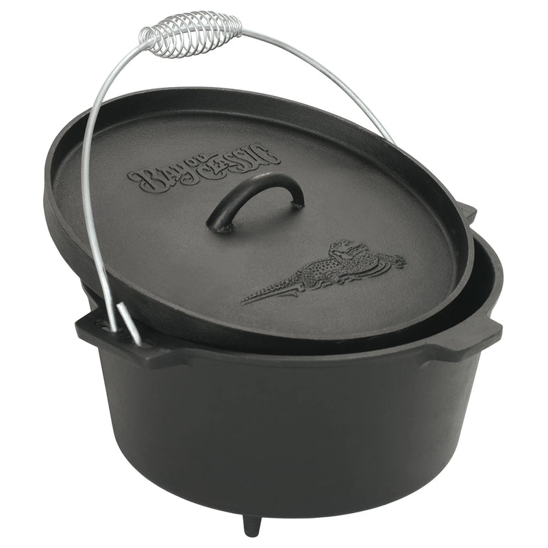 8-qt Cast Iron Camp Dutch Oven with Feet - Ozark Cabin Décor, LLC