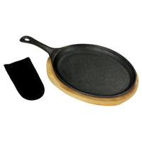 Cast Iron Fajita Pan w/ Trivet - Ozark Cabin Décor, LLC