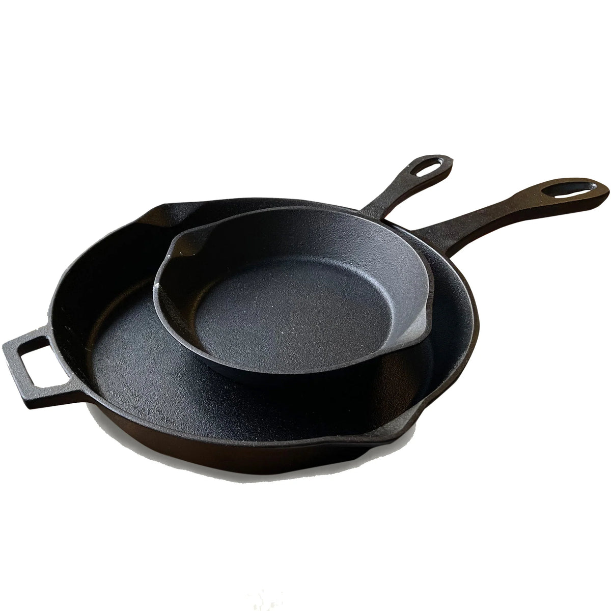 8-in and 12-in Cast Iron Skillet Set - Ozark Cabin Décor, LLC