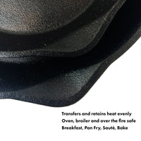 8-in and 10-in Cast Iron Skillet Set