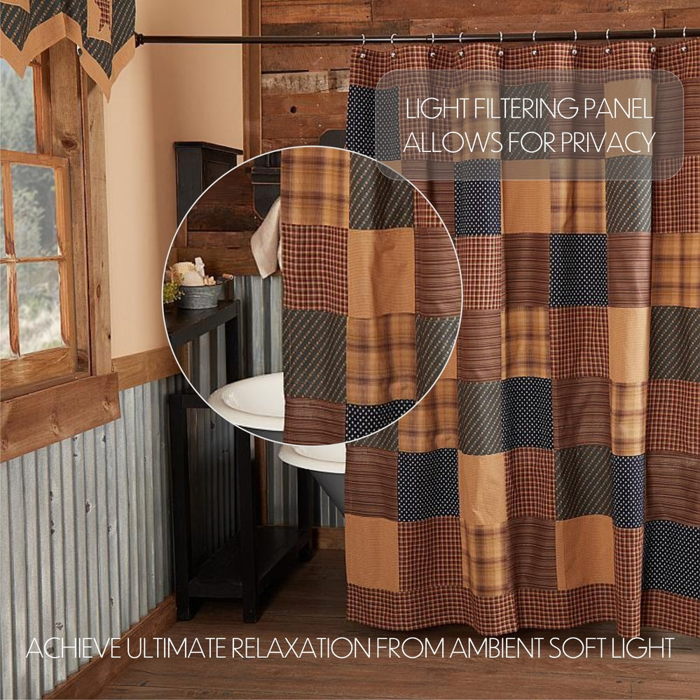 Patriotic Patch Shower Curtain