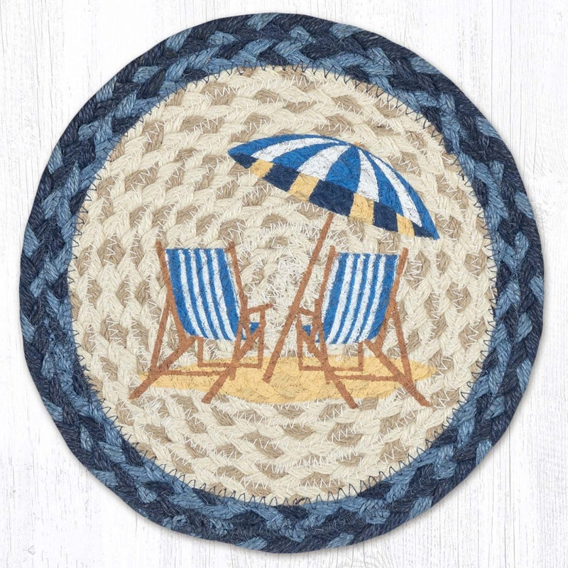 Navy Beach Chair Trivet - Ozark Cabin Décor, LLC