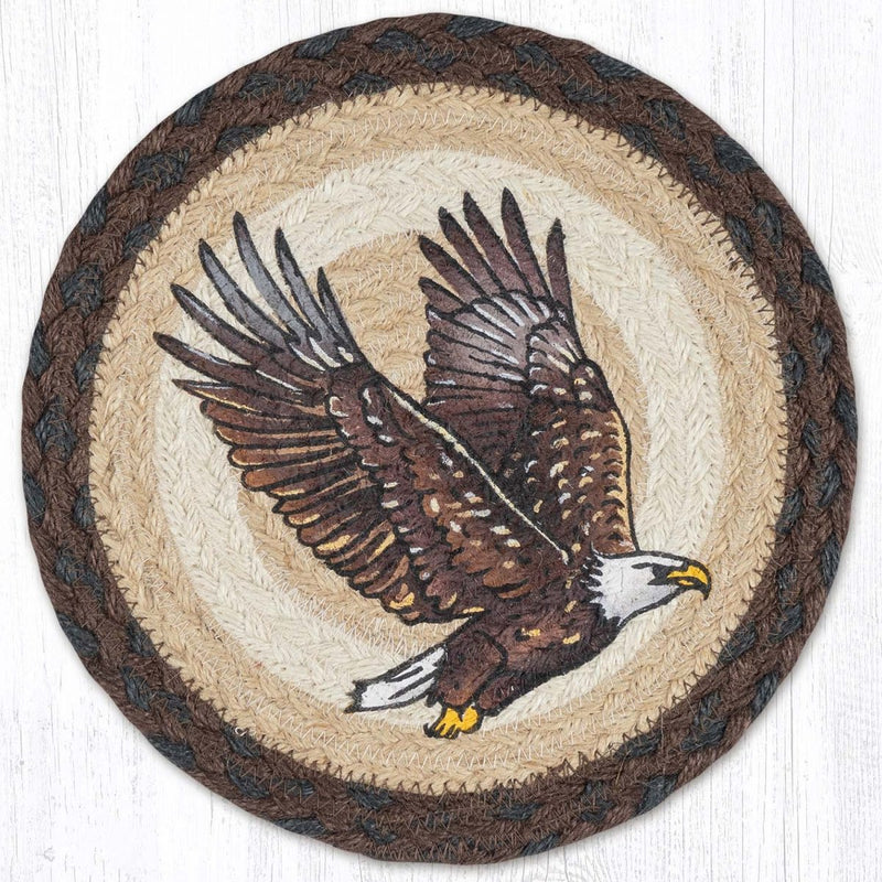 Eagle Braided Jute Trivet - Ozark Cabin Décor, LLC