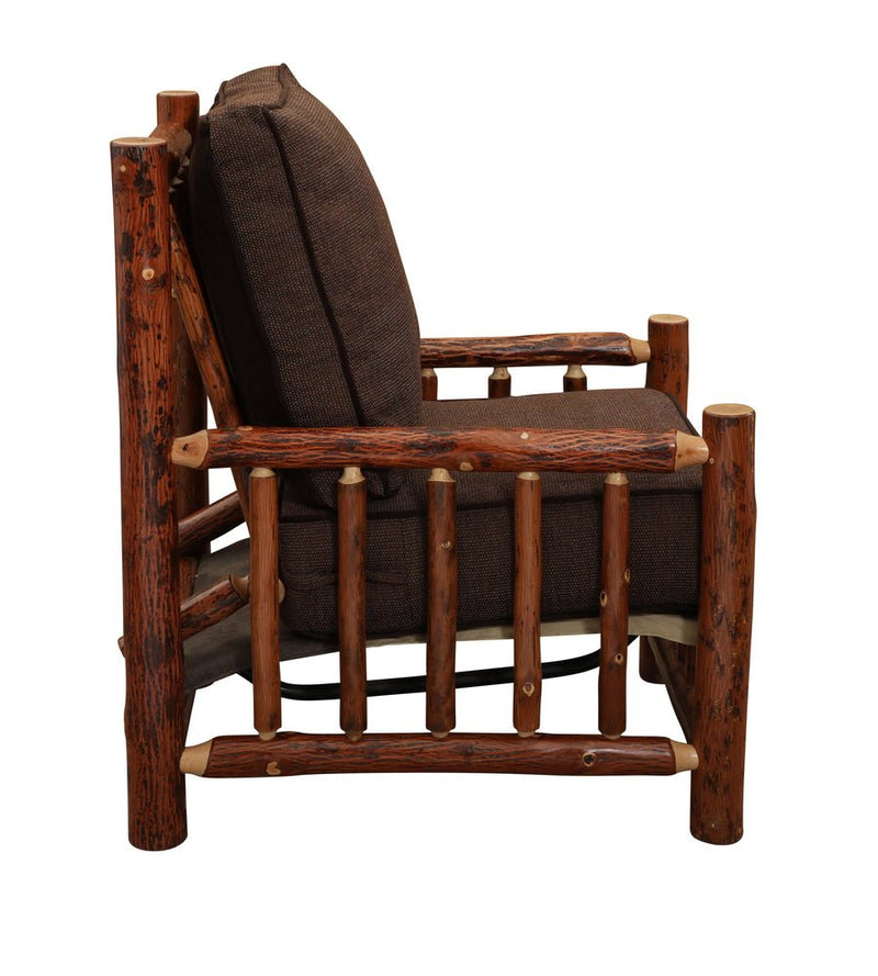 Hickory Log Lounge Chair - SF - Ozark Cabin Décor, LLC
