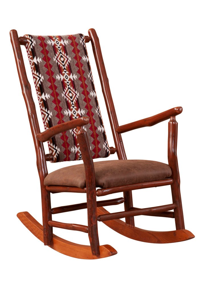 Hickory Log Rocking Chair - UF - Ozark Cabin Décor, LLC