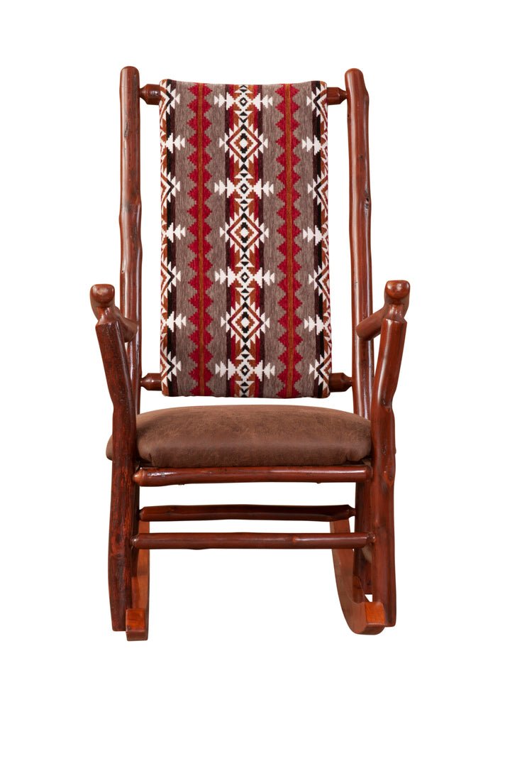 Hickory Log Rocking Chair - UF - Ozark Cabin Décor, LLC