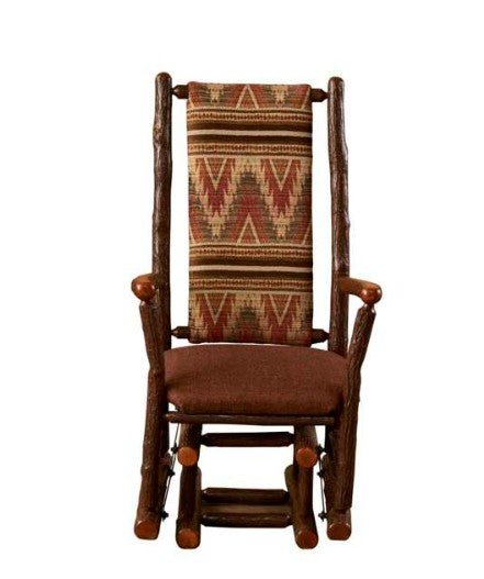Hickory Log Gliding Rocker - UF - Ozark Cabin Décor, LLC
