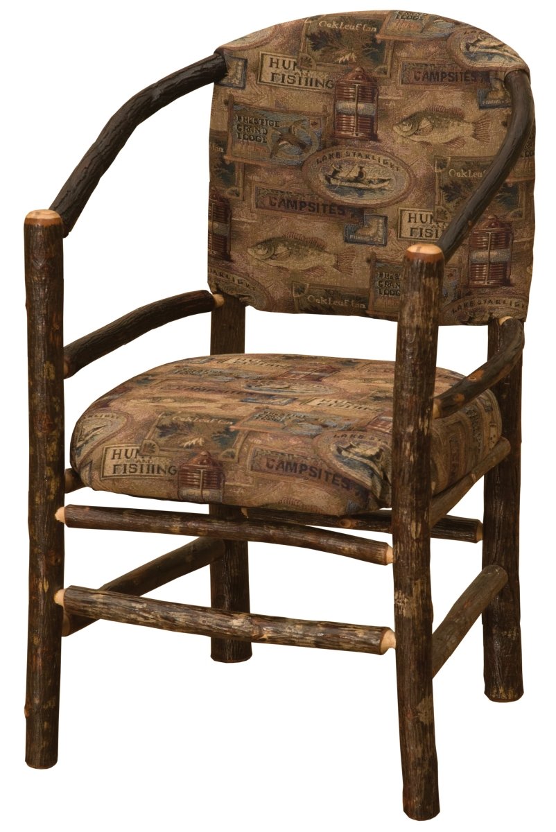 Fireside Lodge Furniture Hickory Log Hoop Chair