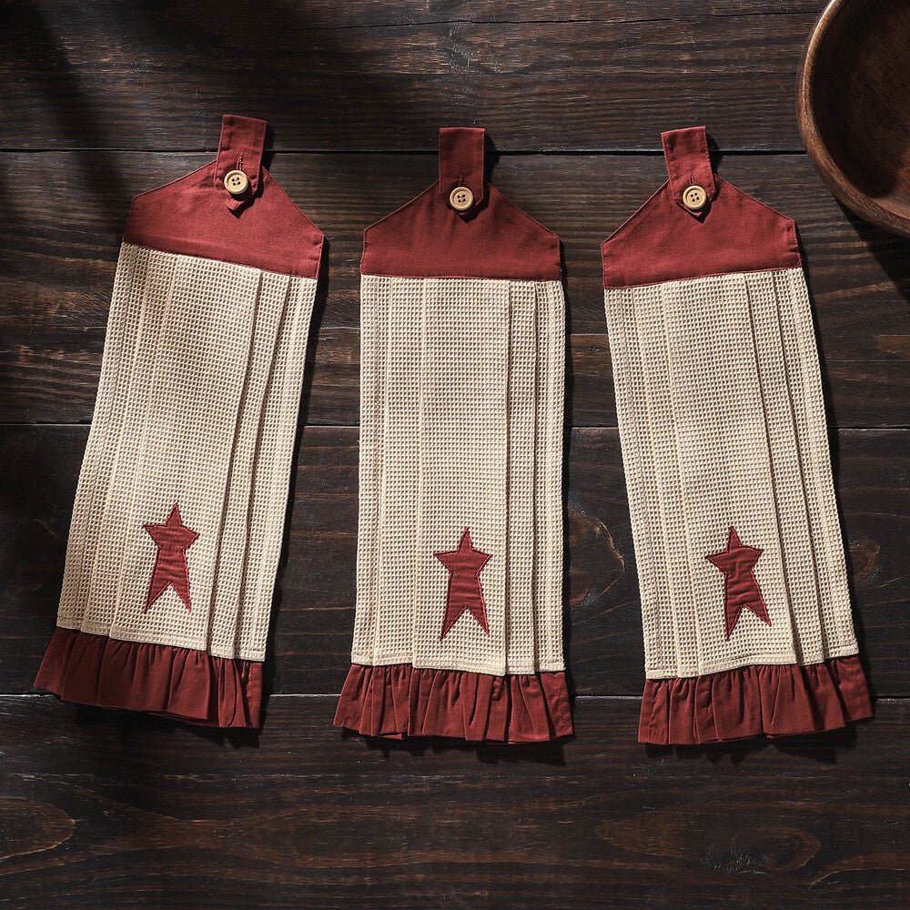 Connell Button Loop Tea Towel Set of 3 - Ozark Cabin Décor, LLC