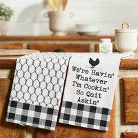 Down Home Whatever I'm Cooking Tea Towel Set of 2 - Ozark Cabin Décor, LLC