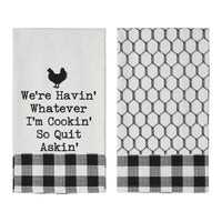 Down Home Whatever I'm Cooking Tea Towel Set of 2 - Ozark Cabin Décor, LLC