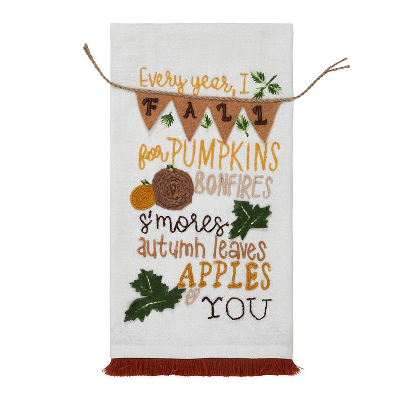 Fall Pumpkin Kitchen Tea Towel - Ozark Cabin Décor, LLC