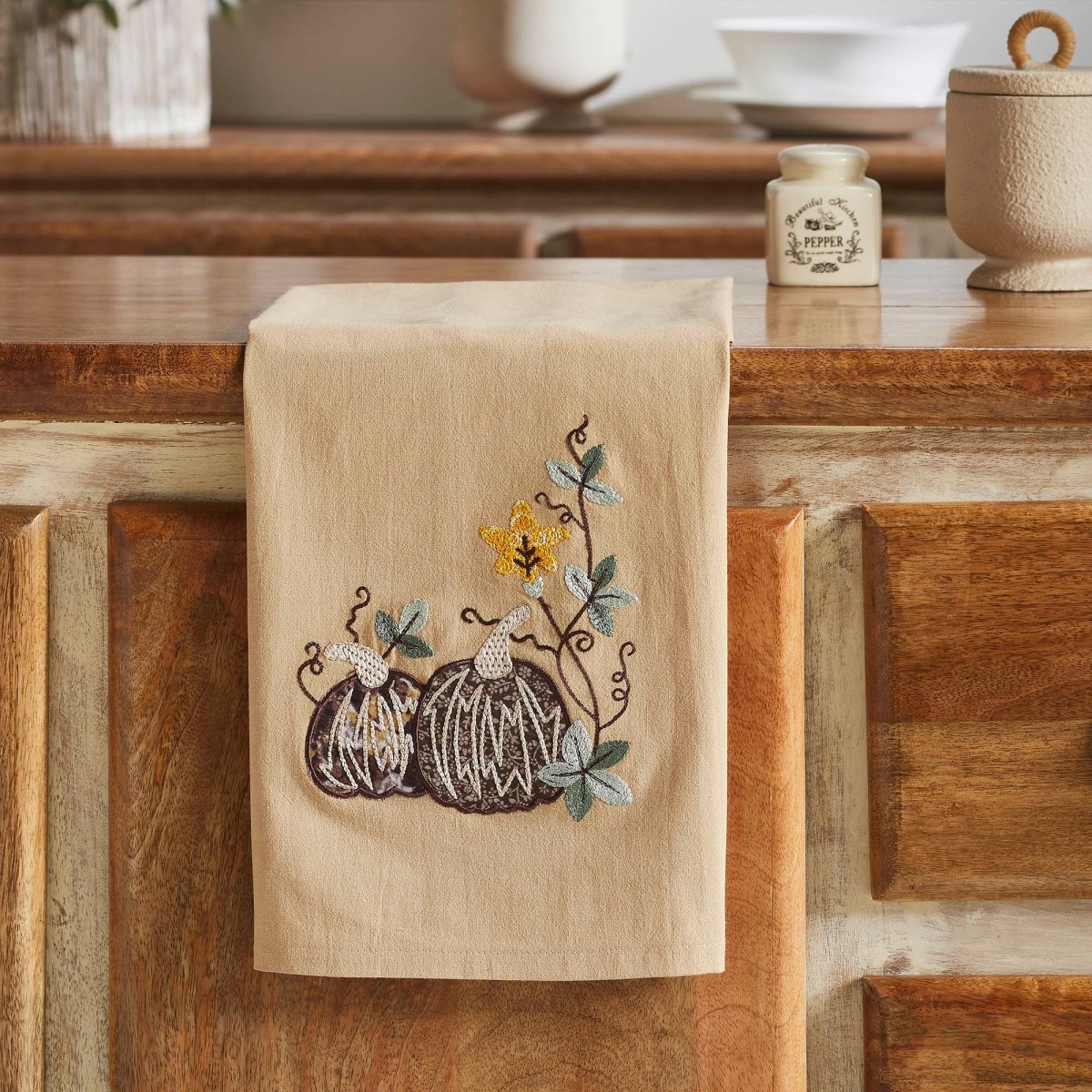Autumn Pumpkin Patch Tea Towel - Ozark Cabin Décor, LLC