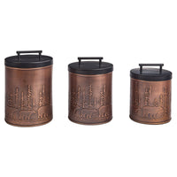 Bear Walk Canisters Set of 3 - Ozark Cabin Décor, LLC