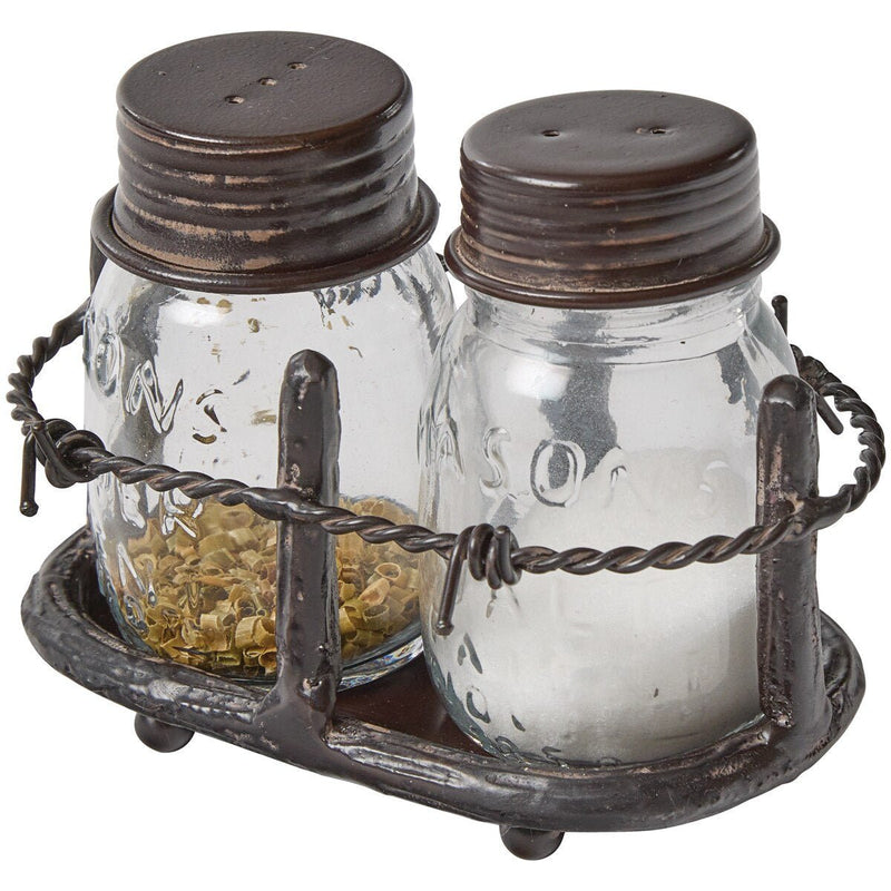 Barbed Wire Salt & Pepper Set - Ozark Cabin Décor, LLC