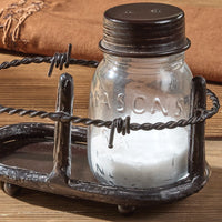 Barbed Wire Salt & Pepper Set - Ozark Cabin Décor, LLC