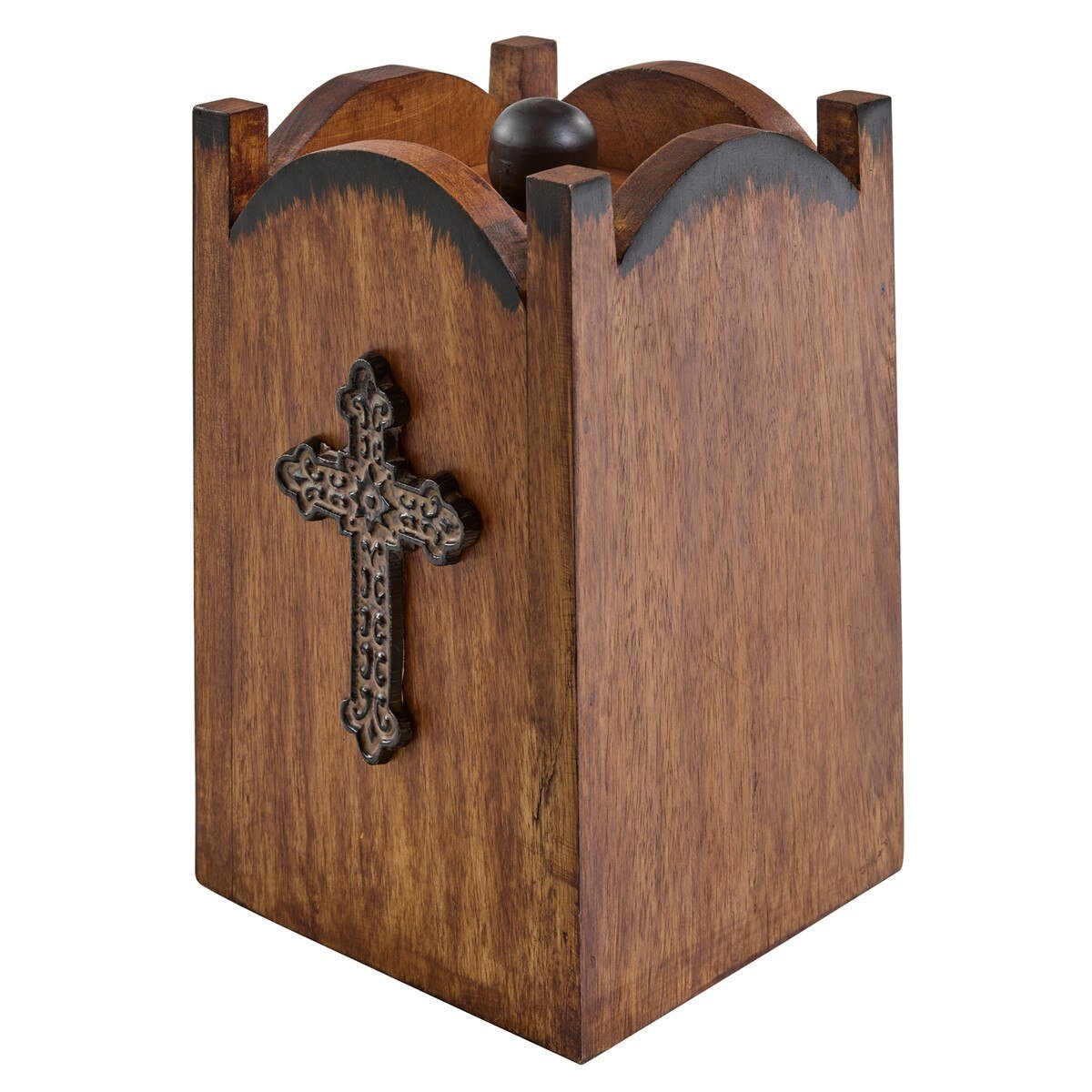 Mission Cross Canister - Large - Ozark Cabin Décor, LLC