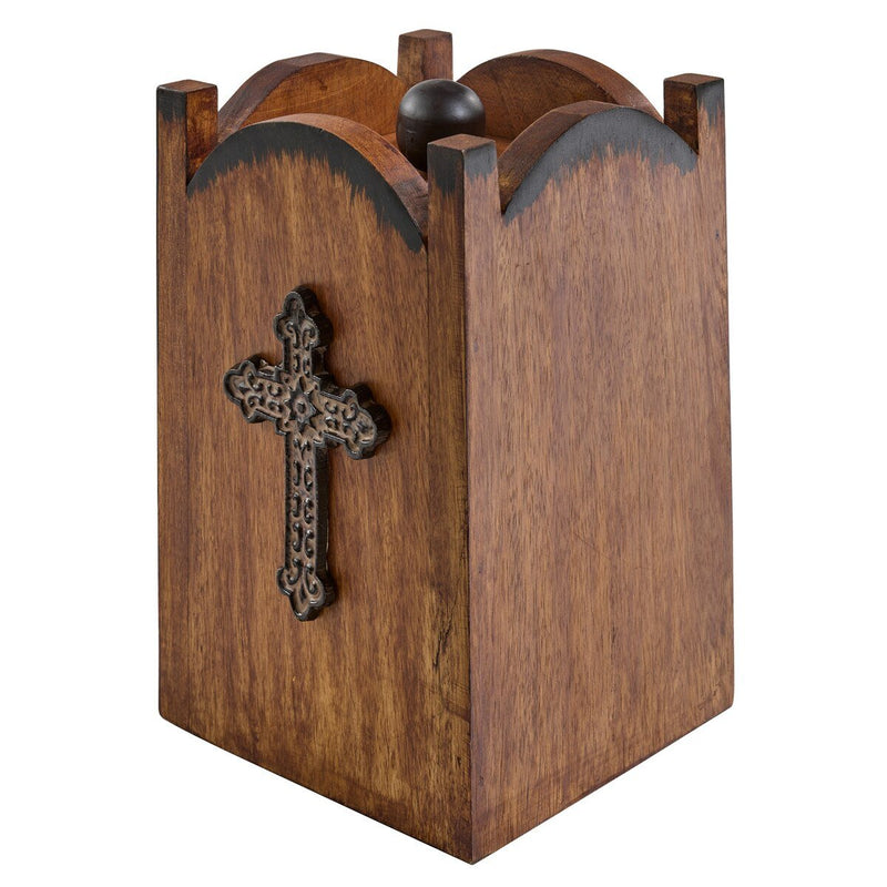 Mission Cross Canister - Large - Ozark Cabin Décor, LLC