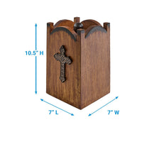 Mission Cross Canister - Large - Ozark Cabin Décor, LLC