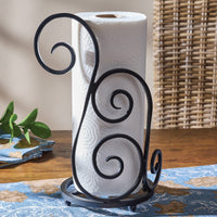 Iron Scroll Paper Towel Holder - Ozark Cabin Décor, LLC