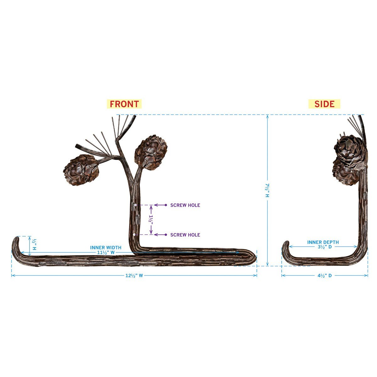 Tall Pines Paper Towel Holder - Thumbnail 3