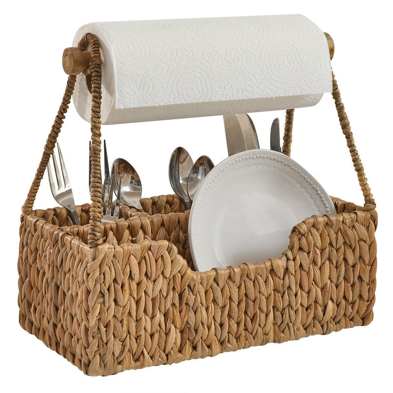 Hyacinth Caddy Paper Towel Holder - Ozark Cabin Décor, LLC