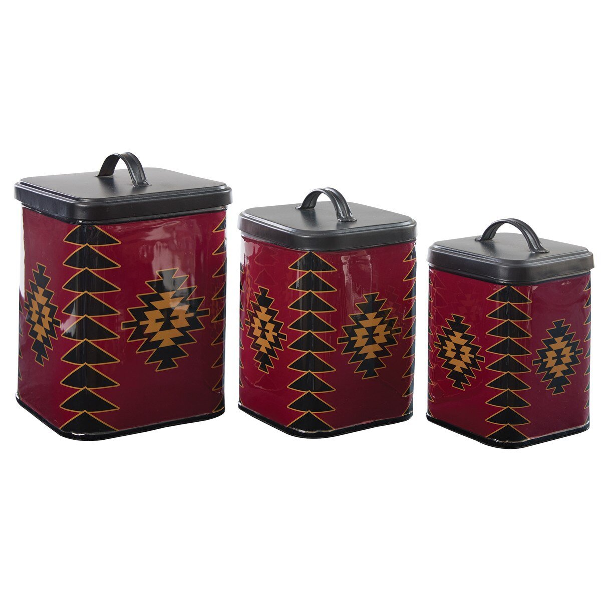 Red Dawn Canister Set of 3 - Thumbnail 2