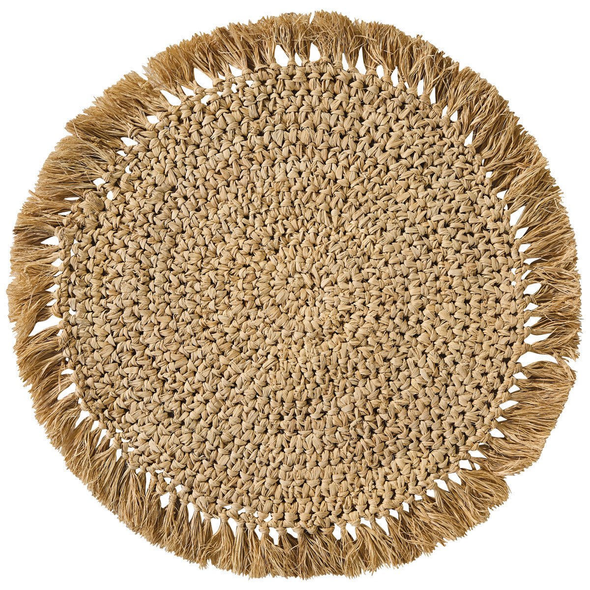 Raffia Charger - Ozark Cabin Décor, LLC