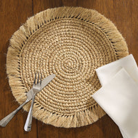 Raffia Charger - Ozark Cabin Décor, LLC