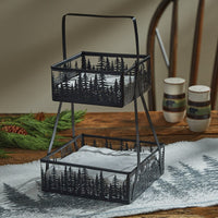 Tree Tops Two Tier Napkin Holder - Ozark Cabin Décor, LLC