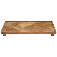 Herringbone Footed Serving Board - Ozark Cabin Décor, LLC