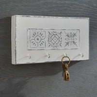 Distressed Tile Key Hook - Ozark Cabin Décor, LLC