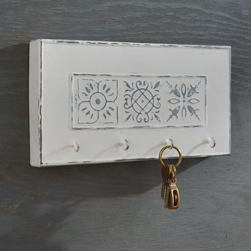 Distressed Tile Key Hook