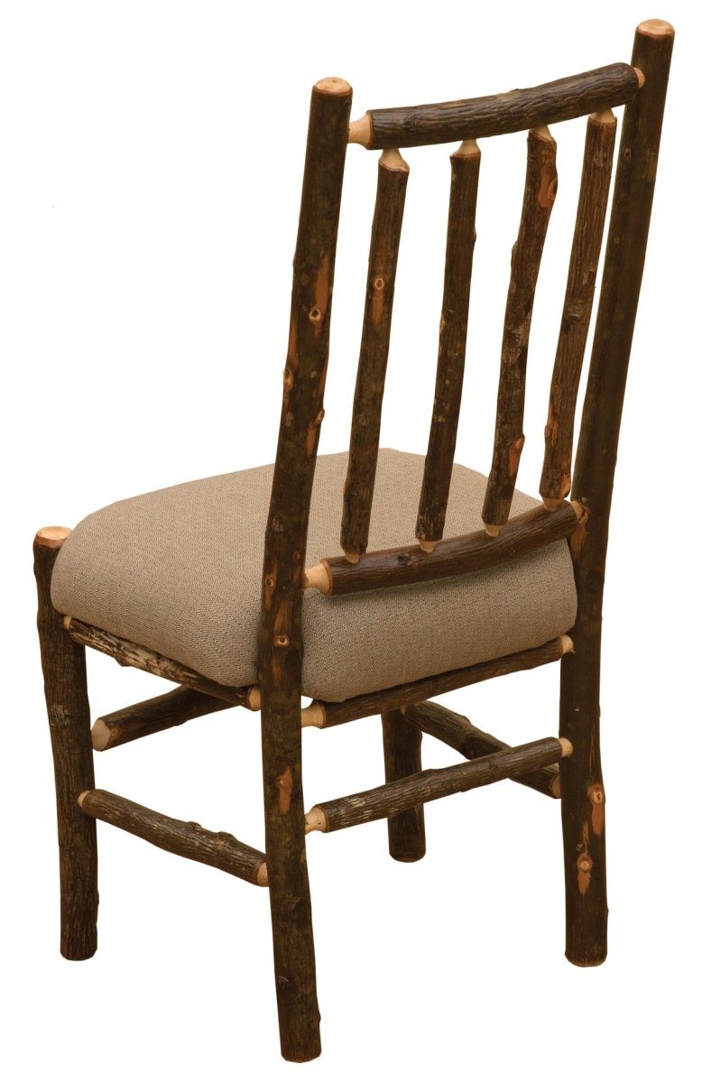 Fireside Lodge Furniture Hickory Spoke Back Upholstered Side Chair - Thumbnail 3