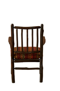 Spoke Back Upholstered Arm Side Chair - SF - Ozark Cabin Décor, LLC