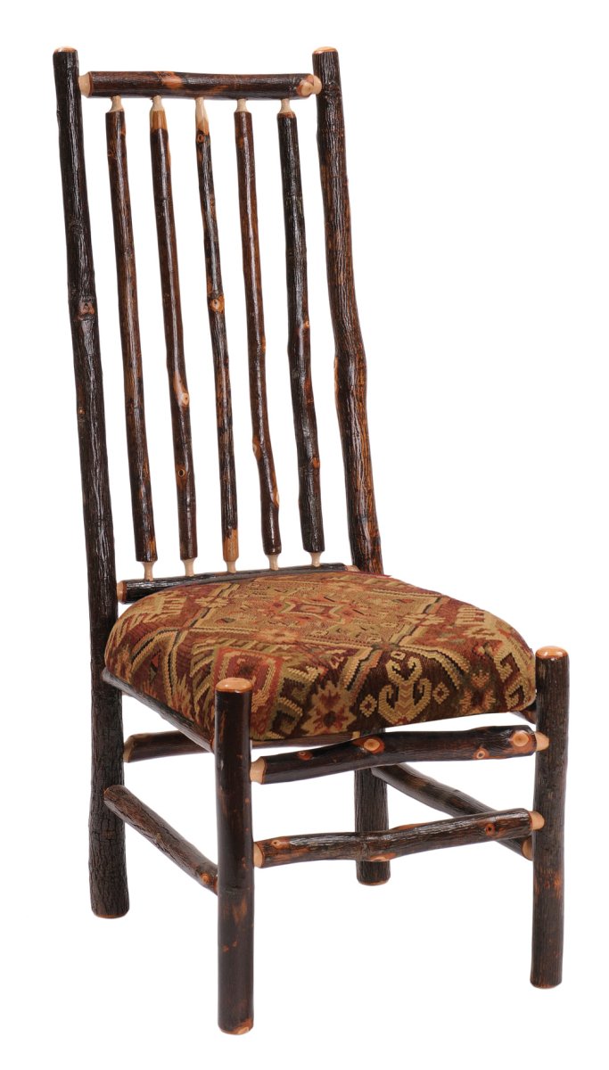 Fireside Lodge Hickory High-Back Spoke Side Chair